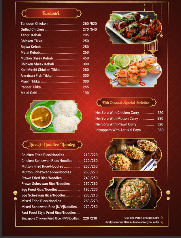 Menu of Noor bhai Biriyani, Best diishes