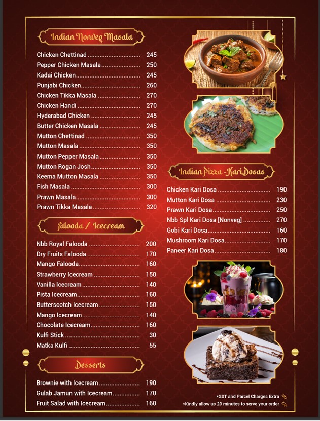 Tasty icecreams and dishes